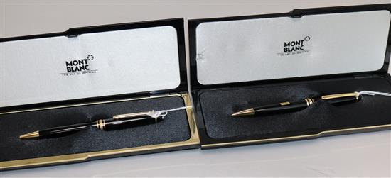 Montblanc Meisterstuck ballpoint pen a mechanical pencil, mint, in original boxes (2)